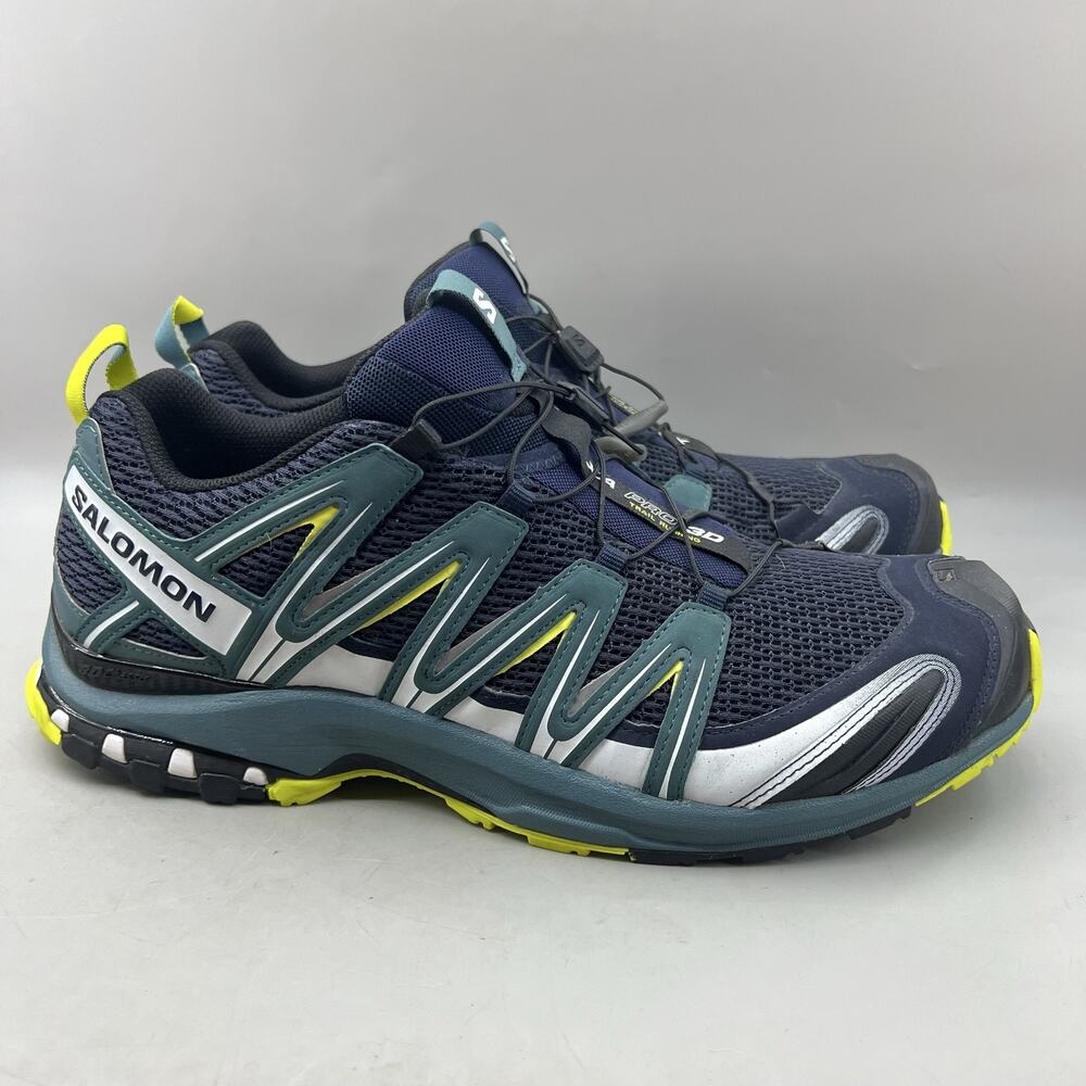 Salomon XA Pro 3D Trail Running Shoes Men Size 14 Blue Green Comfort Sneakers